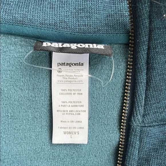 Patagonia Women's Better Jacket Full Zip Snap Button Pockets Tidal Teal - Picture 2 of 11